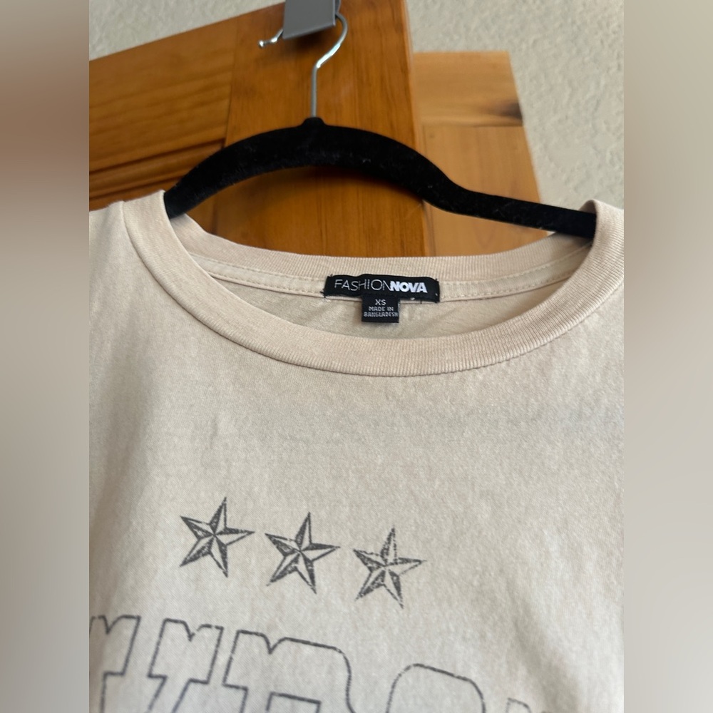 Tan I Want A Cowboy Crop Top - Picture 4 of 6